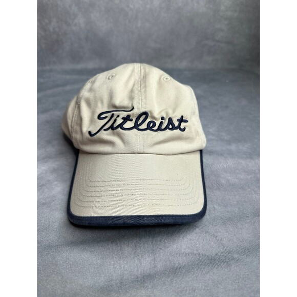Titleist golf hat khaki and navy cotton one size - Picture 1 of 6
